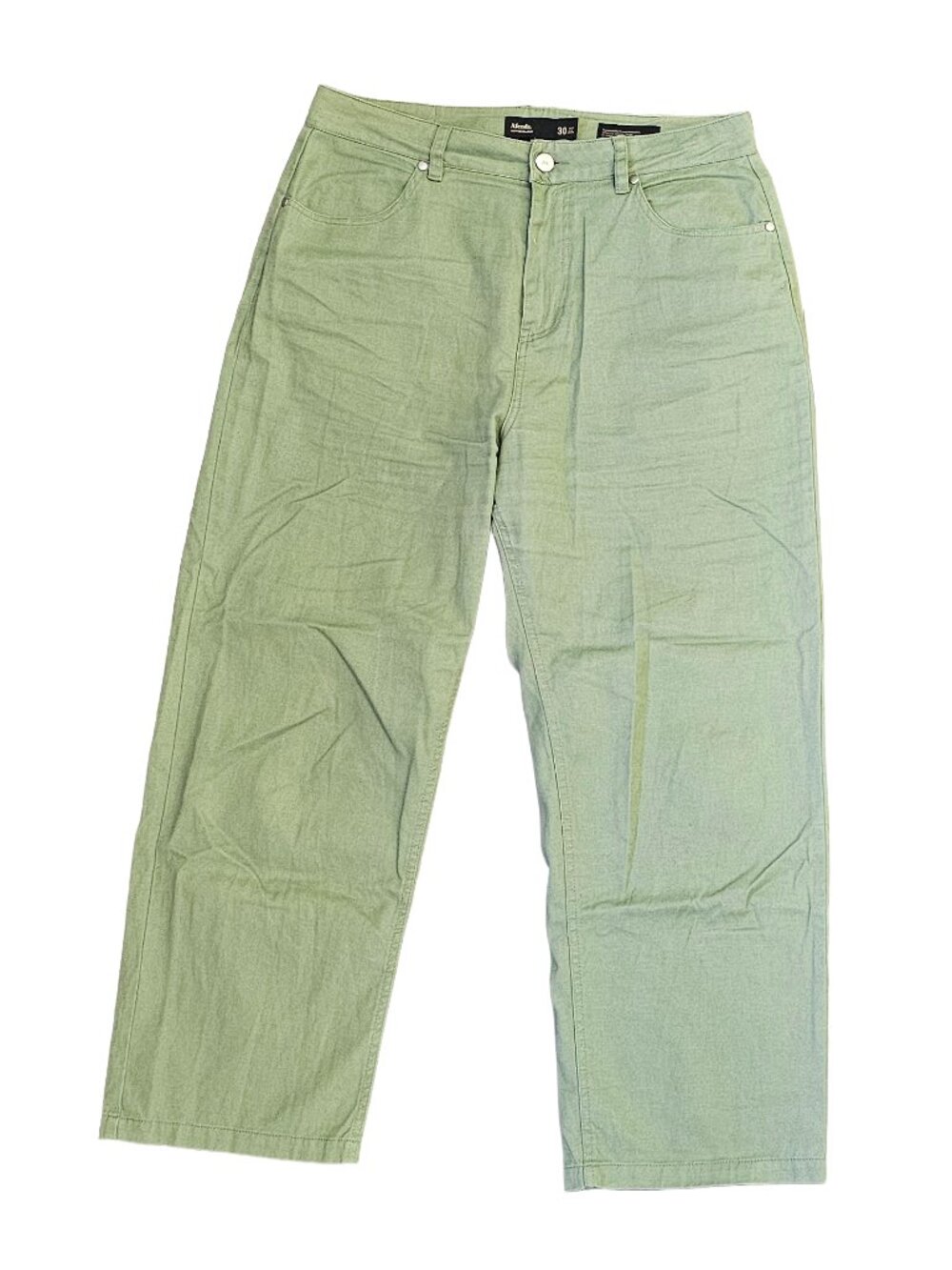 Afends Sage Green Hemp Wide Leg Pants Size 30
